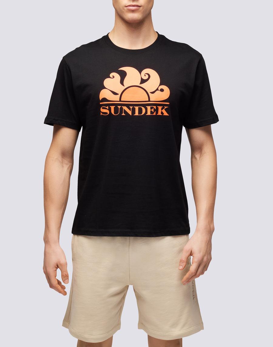 Sundek T-SHIRT GIROCOLLO CON STAMPA LOGO m021tej7800-00402 Italy