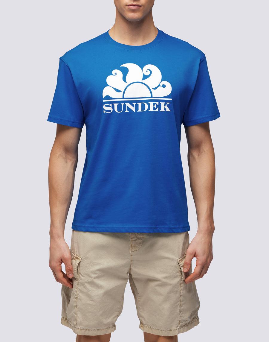 Sundek T-SHIRT GIROCOLLO CON STAMPA LOGO m021tej7800-a2201 2025