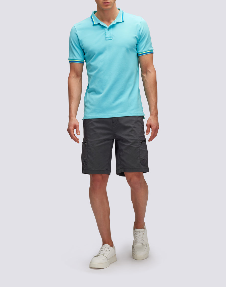 Sundek POLO BRICE IN COTONE PIQUET CON DETTAGLI TRICOLOR m779plj6500-05202 Nuovo