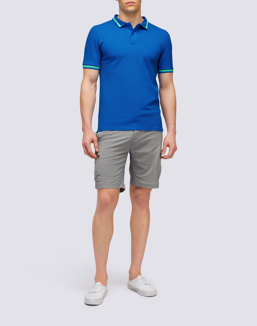 Sundek POLO BRICE IN COTONE PIQUET CON DETTAGLI TRICOLOR m779plj6500-a2201 Vendita