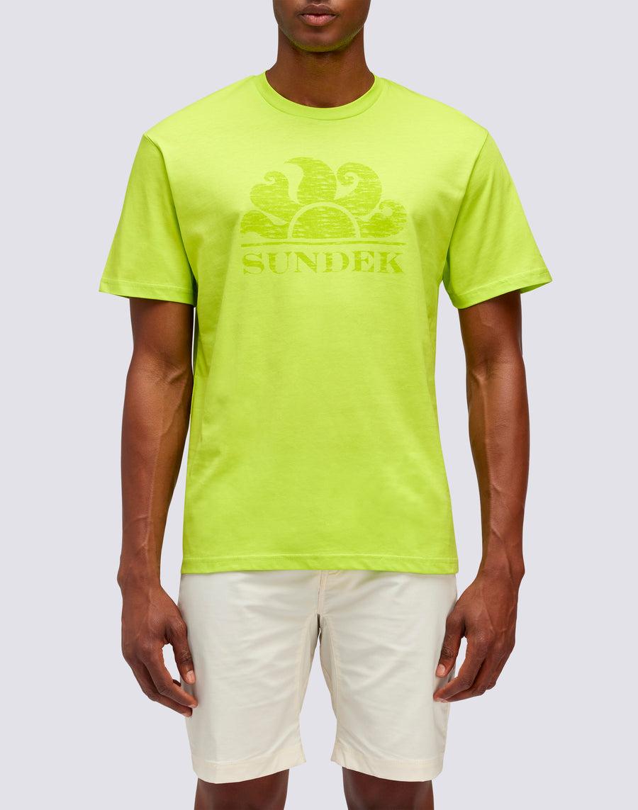 Sundek T-SHIRT MANICHE CORTE CON LOGO m021tej78ot-69100 Vendita Calda