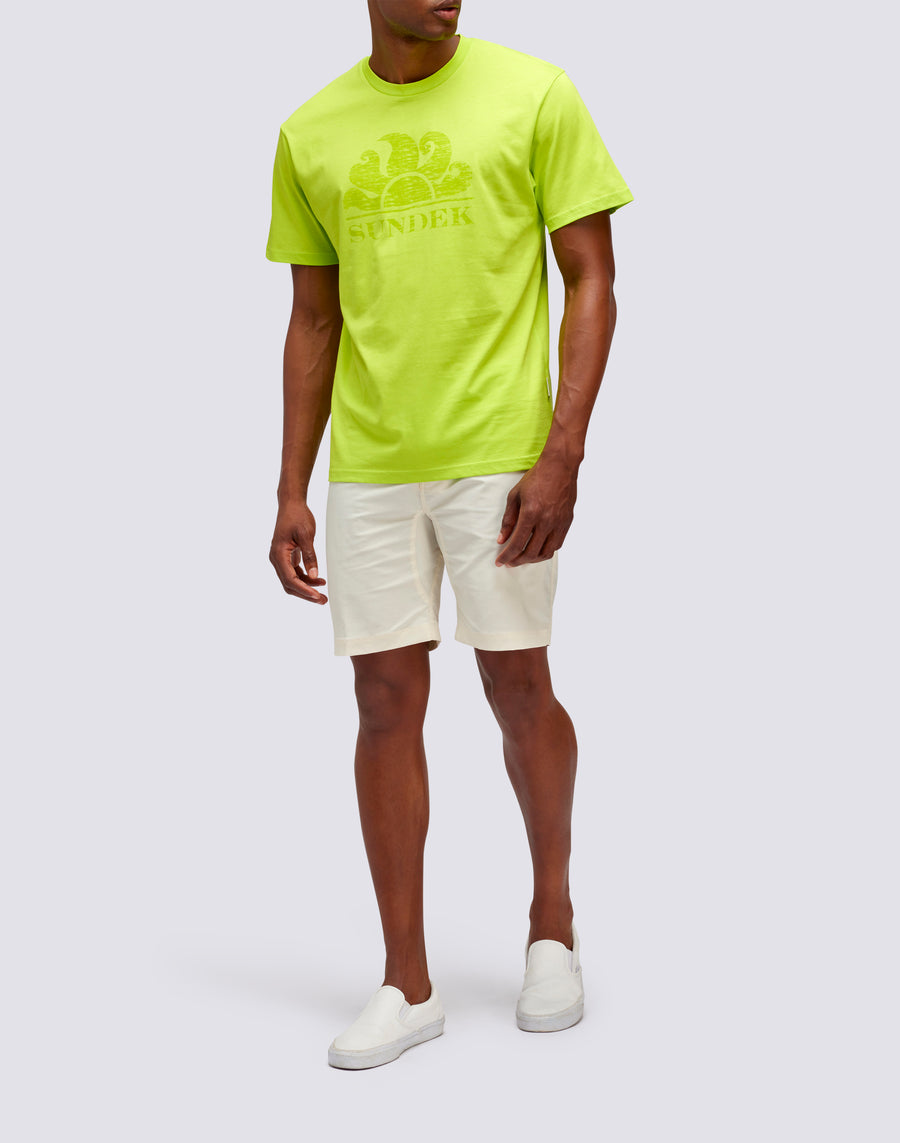 Sundek T-SHIRT MANICHE CORTE CON LOGO m021tej78ot-69100 Vendita Calda