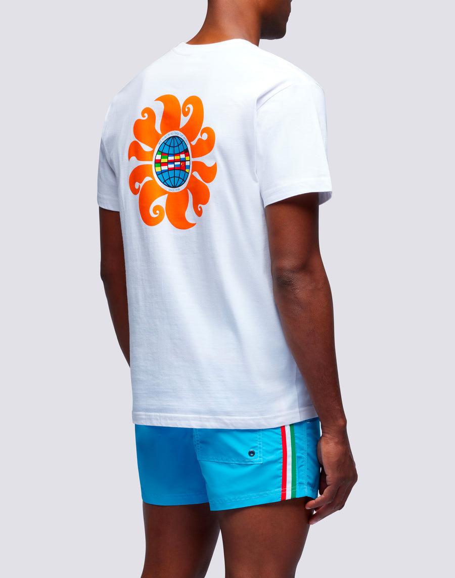 Sundek t-shirt uomo in cotone capsule flag m669tesj500-00400 Vendita Economica