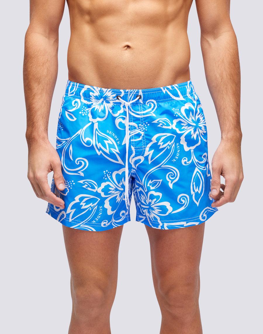 Sundek BOARDSHORT STAMPA ARCHIVE HIBISCUS m504bdta1ia-616ia Nuovo