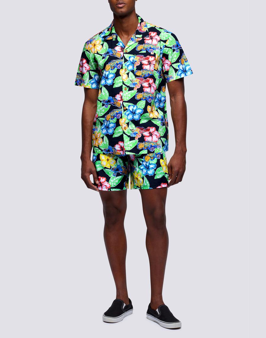 Sundek camicia con stampa floreale all over m669tesj500-a1800 Sottocosto