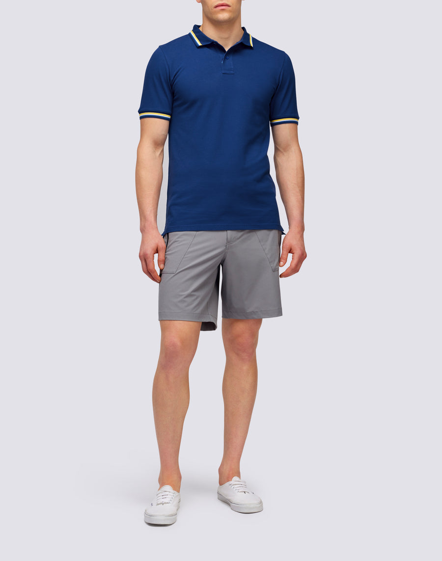 Sundek POLO BRICE IN COTONE PIQUET CON DETTAGLI TRICOLOR m779plj6500-a1701 Saldi Di Fabbrica
