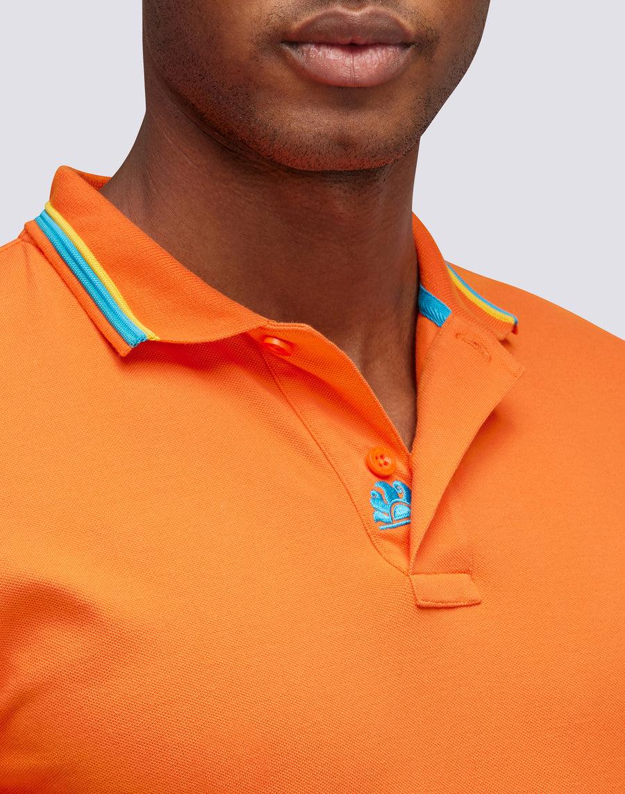 Sundek POLO BRICE IN COTONE PIQUET CON DETTAGLI TRICOLOR m779plj6500-55002 Vendita Economica