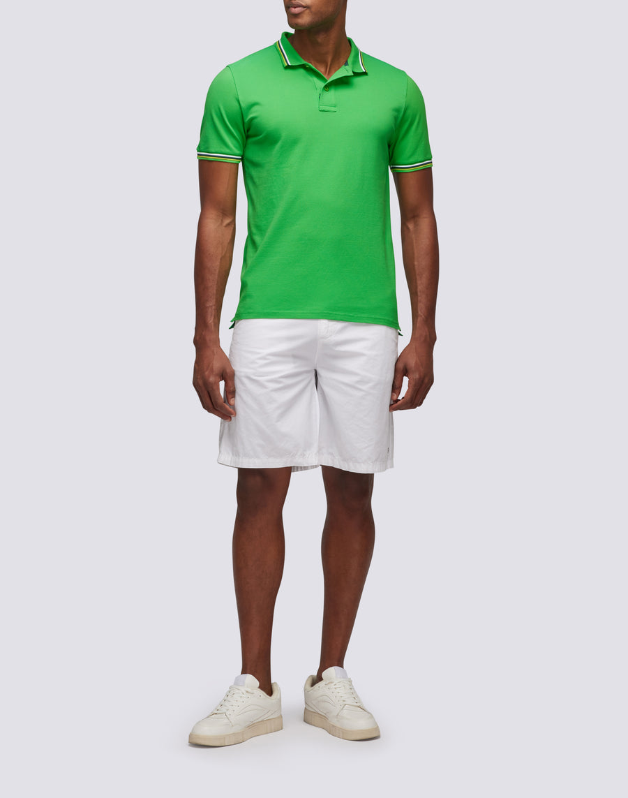 Sundek POLO BRICE IN COTONE PIQUET CON DETTAGLI TRICOLOR m779plj6500-a1801 In Saldo