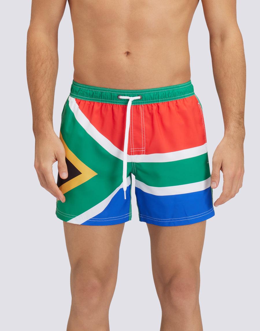 Sundek COSTUME DA BAGNO CORTO VITA ELASTICATA POLIESTERE RICICLATO REPREVE® BANDIERA SUDAFRICA M504BDRT3FG107FG Fino Al -60%