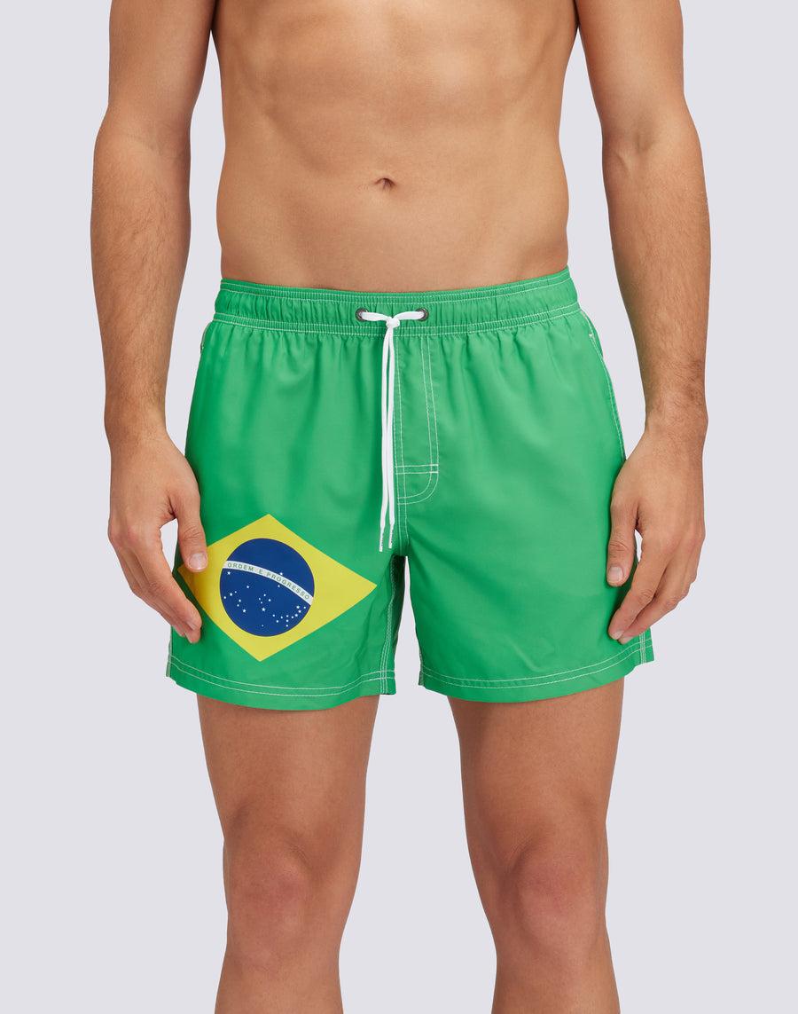 Sundek COSTUME DA BAGNO CORTO VITA ELASTICATAPOLIESTERE RICICLATO REPREVE® BANDIERA BRASILE M504BDRT3FG280FG Shopping Online