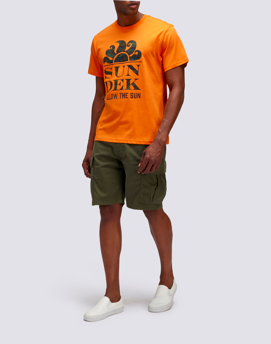 Sundek T-SHIRT STAMPA CAMOU FOLLOW THE SUN m026tej7853-55000 Consegna Veloce
