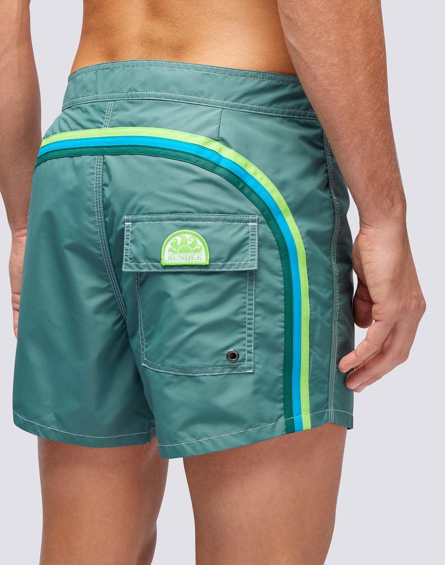 Sundek COSTUME DA BAGNO CORTO VITA FISSA ICONIC TAFFETA Acquista Ora