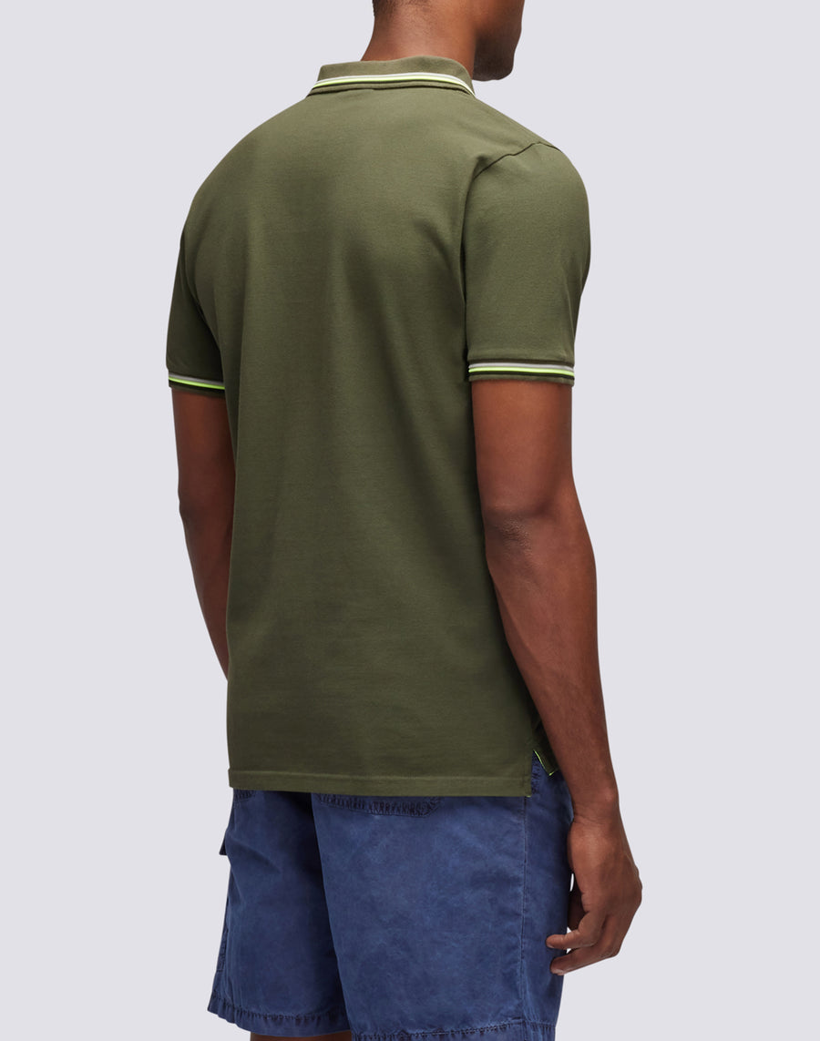 Sundek polo brice in cotone piquet con dettagli tricolor M779PLJ6500-30208 Consegna Veloce