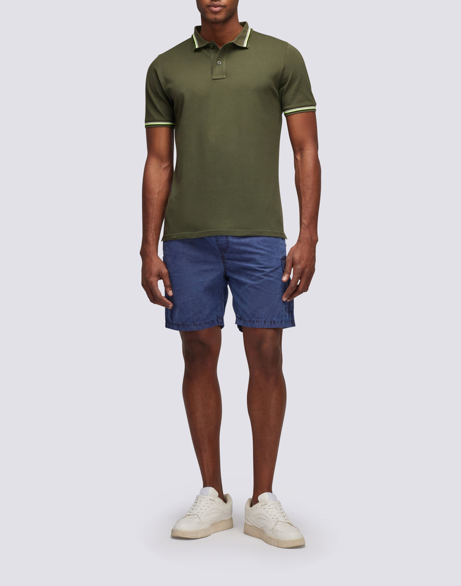 Sundek polo brice in cotone piquet con dettagli tricolor M779PLJ6500-30208 Consegna Veloce