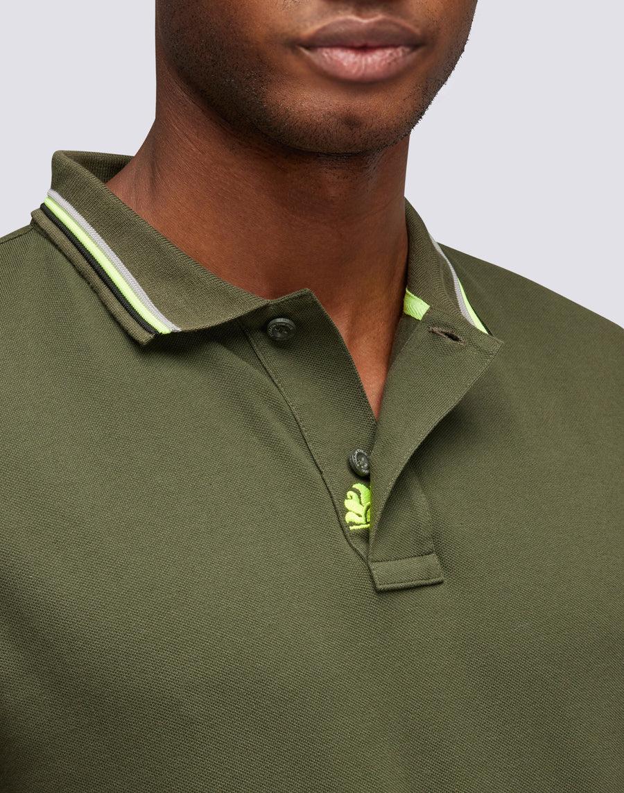 Sundek polo brice in cotone piquet con dettagli tricolor M779PLJ6500-30208 Consegna Veloce