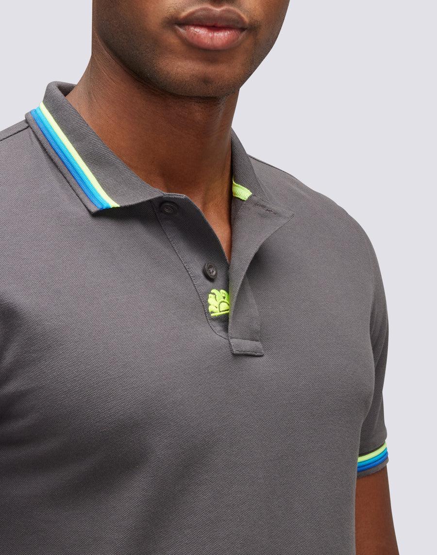 Sundek polo brice in cotone piquet con dettagli tricolor M779PLJ6500-10317 Shopping Online