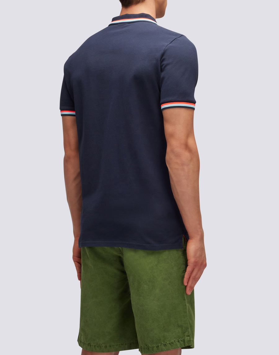 Sundek polo brice in cotone piquet con dettagli tricolor M779PLJ6500-00724 Convenienza