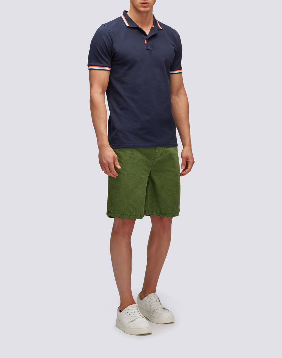 Sundek polo brice in cotone piquet con dettagli tricolor M779PLJ6500-00724 Convenienza