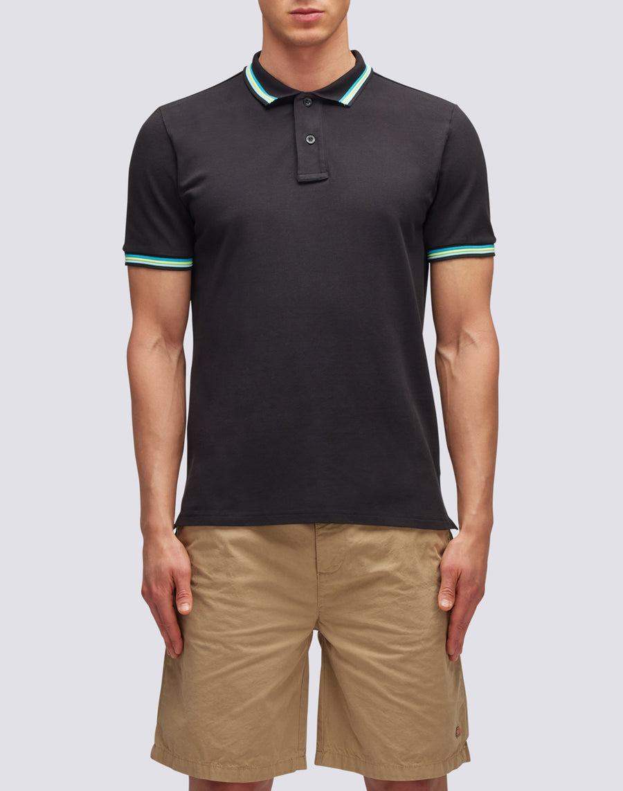 Sundek polo brice in cotone piquet con dettagli tricolor M779PLJ6500-00435 Presa