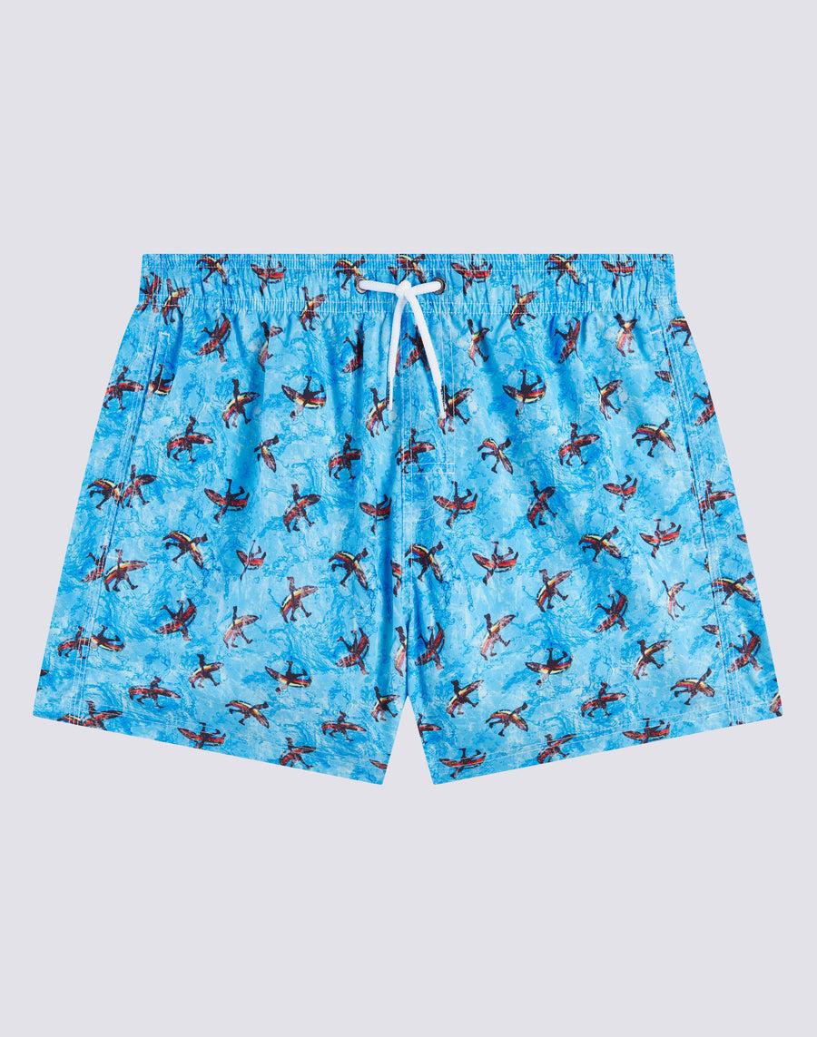 Sundek costume da bagno corto a vita elasticata microstampa banana surf m505bdrt3li-004li Moda