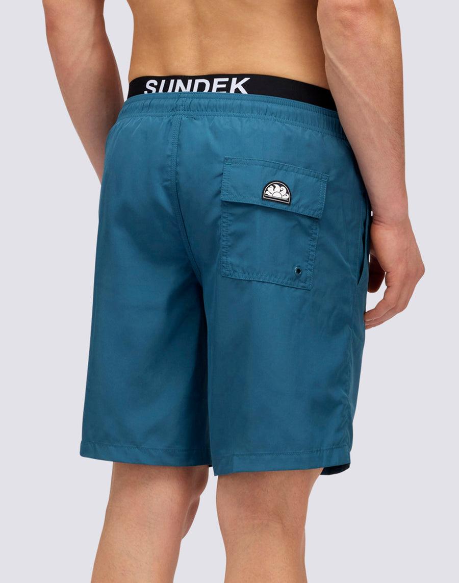 Sundek COSTUME DA BAGNO LUNGO VITA ELASTICATA CON ELASTICO LOGO LIGHT POLY m729bdp0300-a3401 Qualità