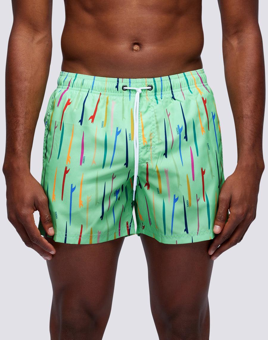 Sundek costume da bagno corto vita elasticata stampa pop surf repreve® m504bdrt3ru-776ru Vendita Calda