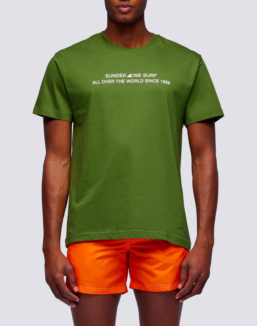 Sundek t-shirt uomo in cotone capsule flag m669tesj500-12700 2025