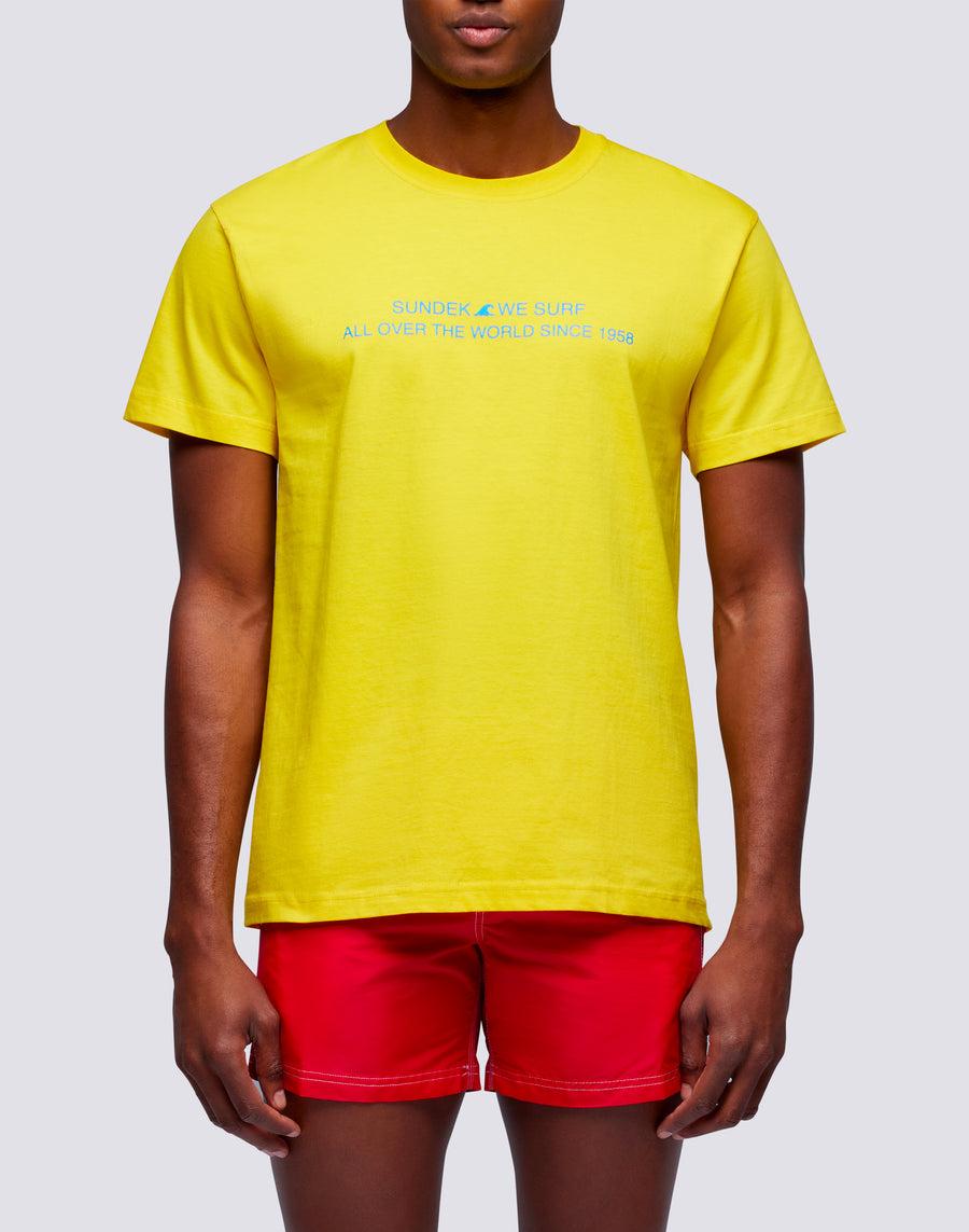 Sundek t-shirt uomo in cotone capsule flag m669tesj500-00700 Qualità