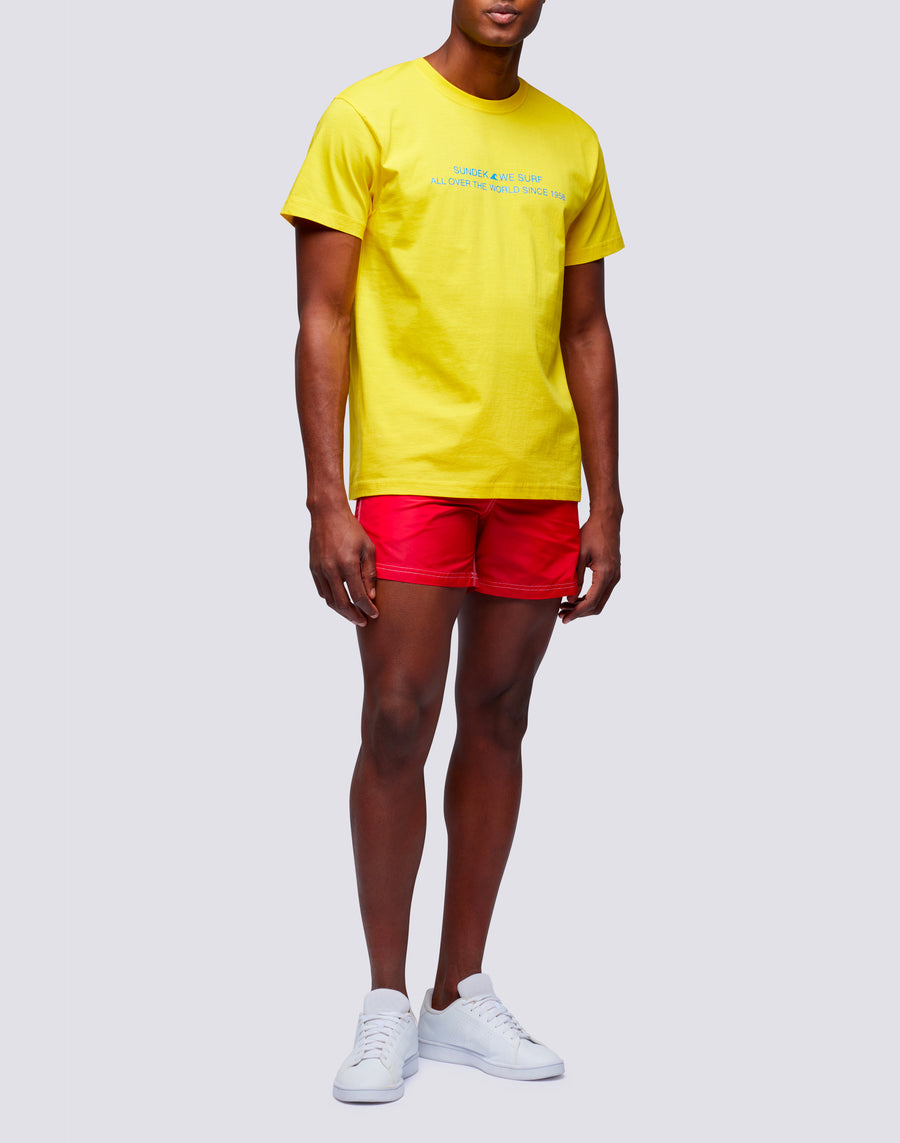 Sundek t-shirt uomo in cotone capsule flag m669tesj500-00700 Qualità