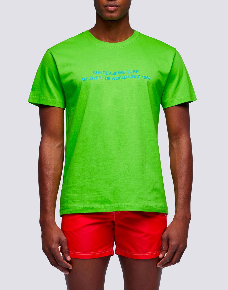 Sundek t-shirt uomo in cotone capsule flag m669tesj500-62000 Vendita