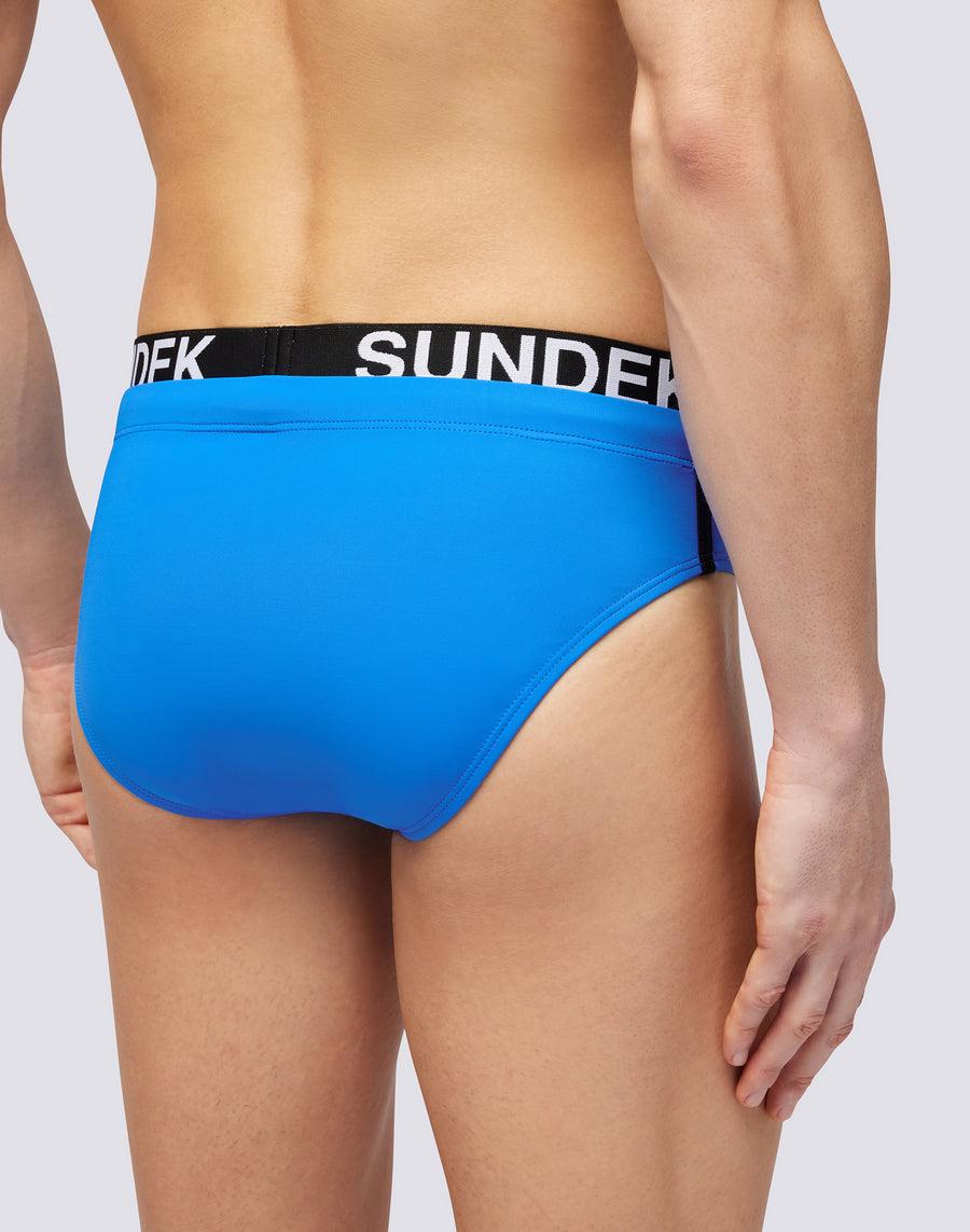 Sundek SLIP CON ELASTICO LOGO m309ssl3000-08901 Nuovo