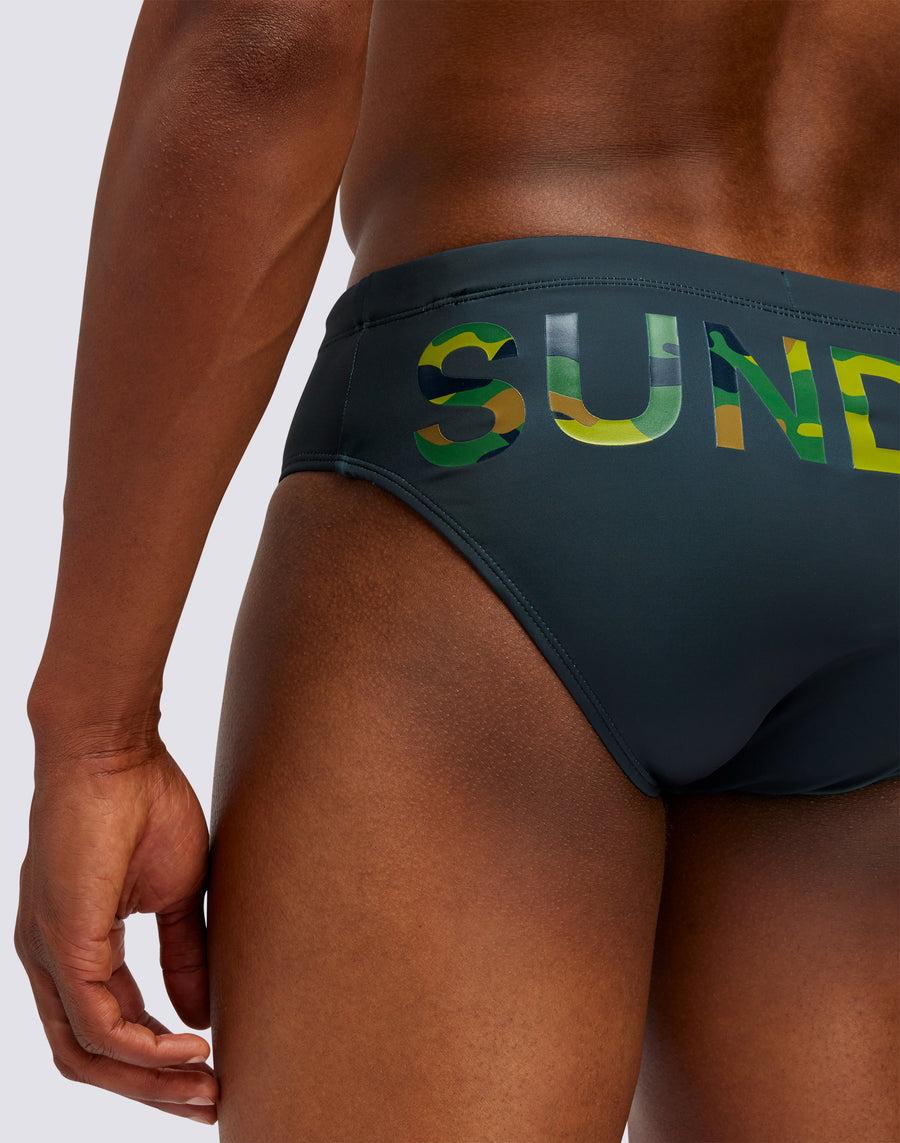 Sundek SLIP CAMOU LOGO PRINT m305ssl4100-95900 Bestseller