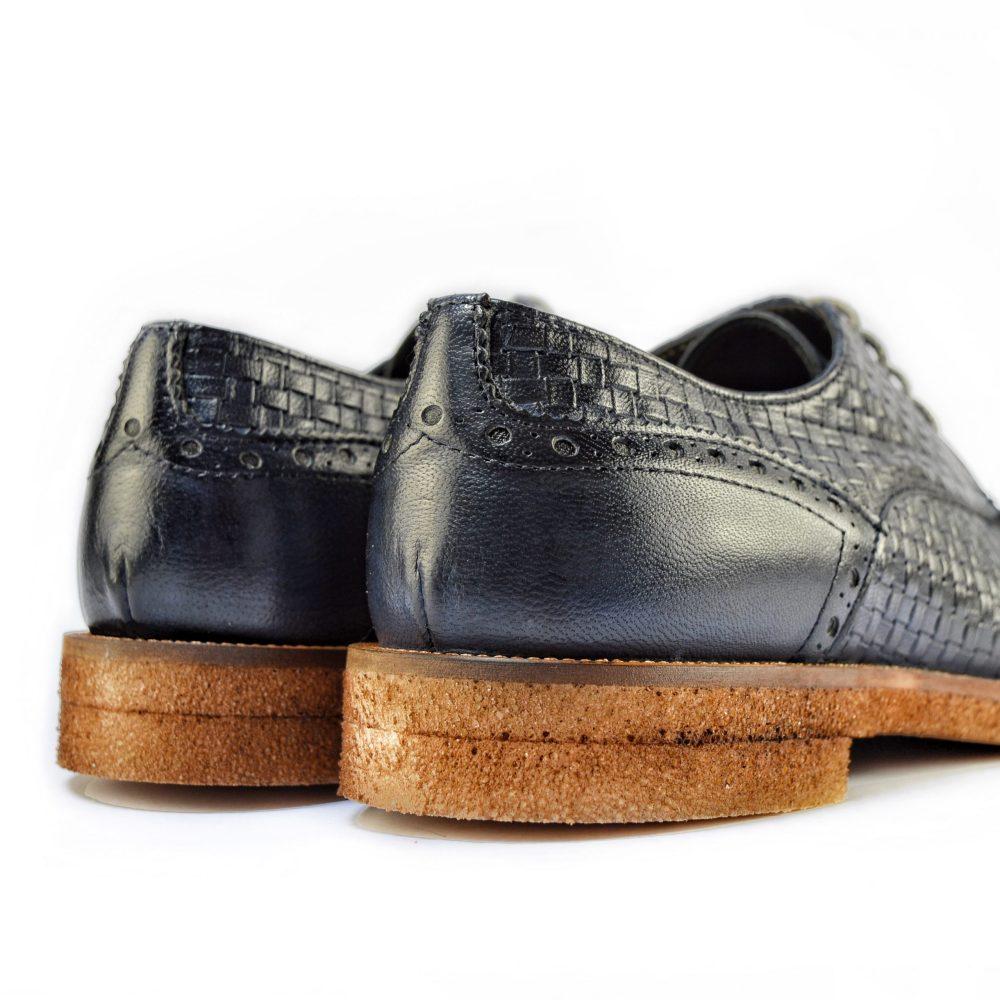Ton Goût Scarpe Derby Blu In Linea