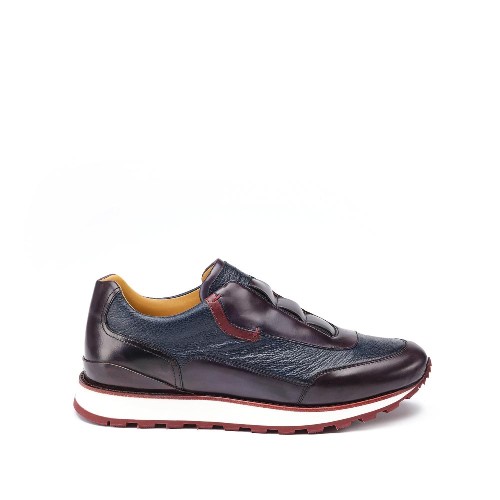 ﻿A.Testoni MOENA SNEAKER ROYAL CALF + GRAINED CALF ° Affare Del Giorno