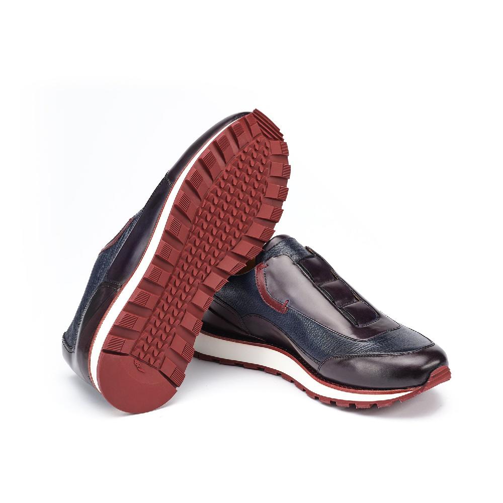 ﻿A.Testoni MOENA SNEAKER ROYAL CALF + GRAINED CALF ° Affare Del Giorno