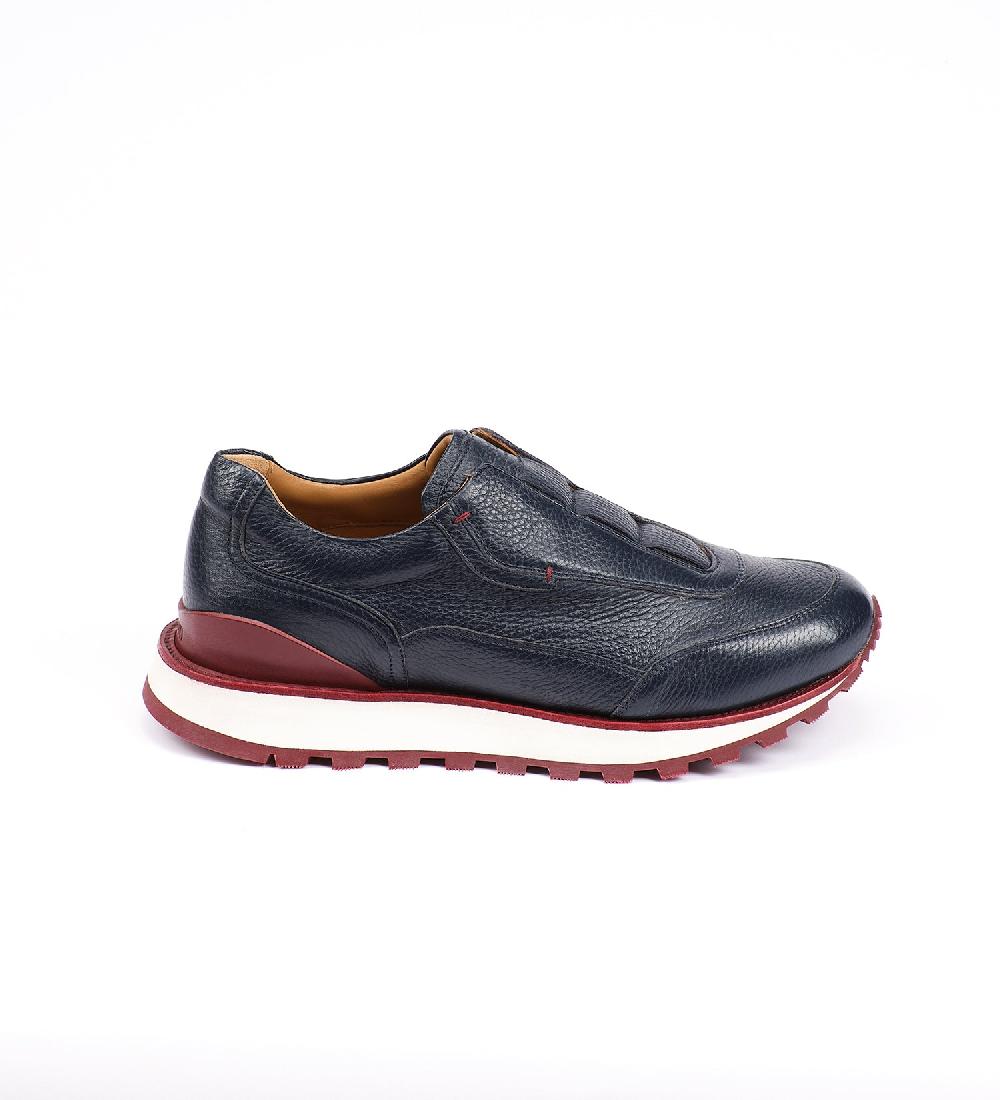 A.Testoni MOENA SNEAKER IN CERVO Prezzo Ridotto