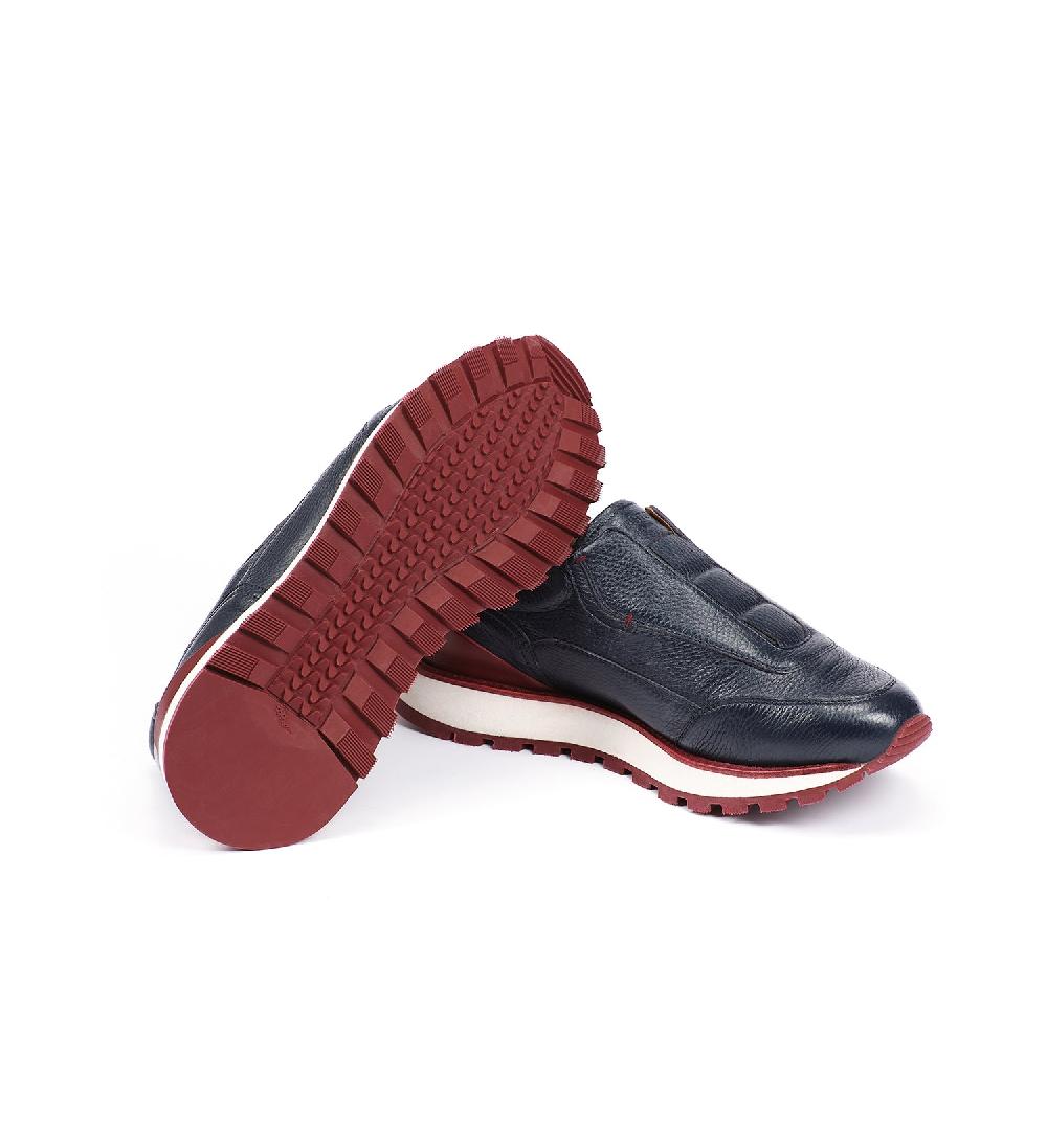 A.Testoni MOENA SNEAKER IN CERVO Prezzo Ridotto