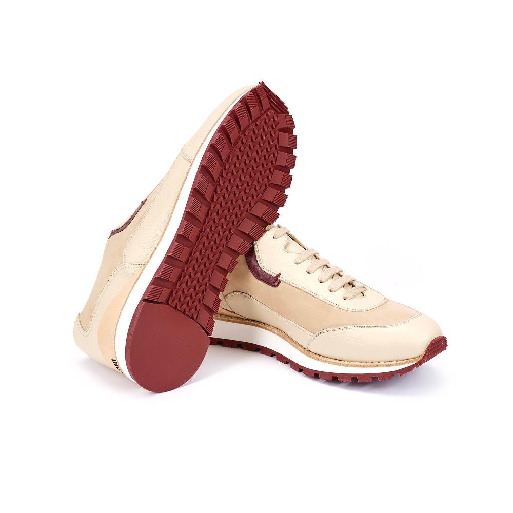 A.Testoni MOENA SNEAKER NUBUK CALF + DEER ° Sottocosto