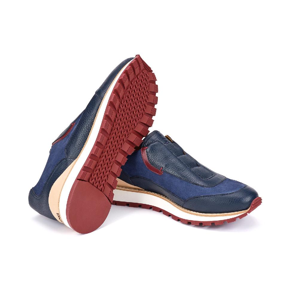 A.Testoni MOENA SNEAKER NUBUK CALF+DEER ° Offerta
