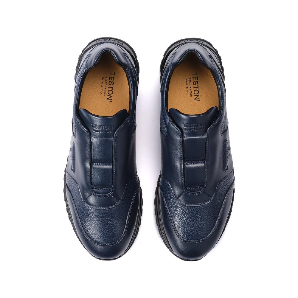 A.Testoni CUNEO SNEAKER SPORT NAPA CALF +GRAINED CALF Vendita Economica