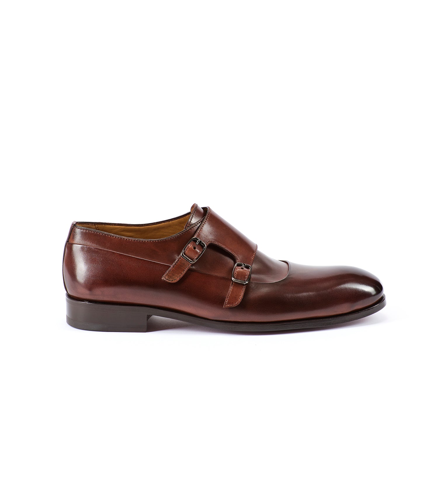 A.Testoni SANT'EULALIA LEATHER MONK STRAP Saldi Di Fabbrica