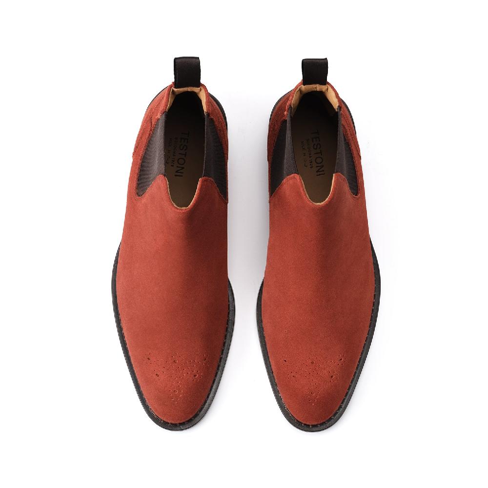 A.Testoni VENEZIA CHELSEA ENGLISH SUEDE CALF Moda