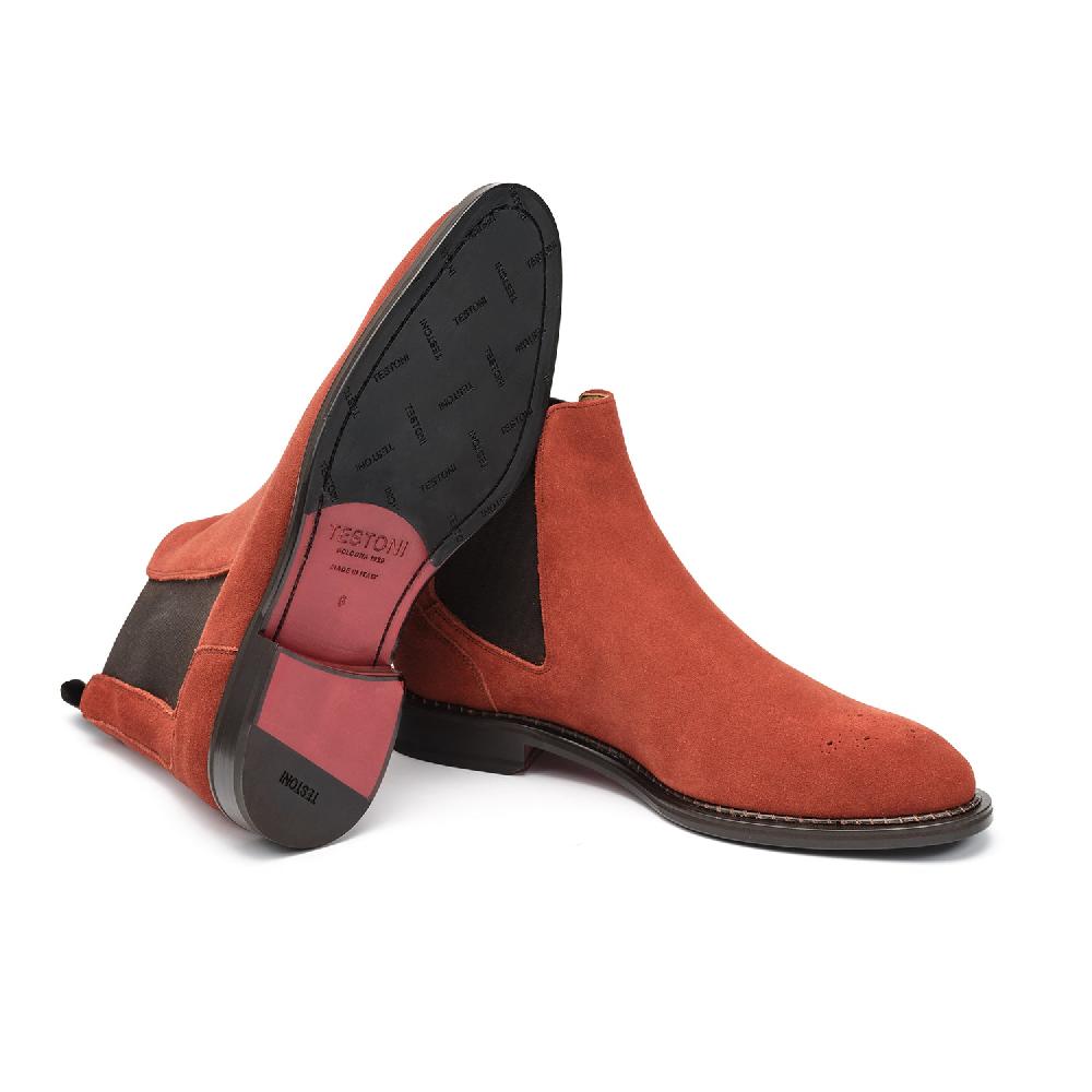 A.Testoni VENEZIA CHELSEA ENGLISH SUEDE CALF Moda