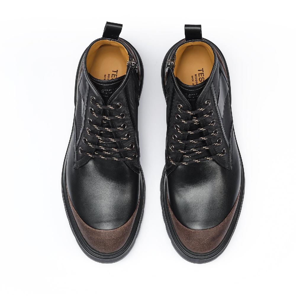 A.Testoni MORGEX COMBAT BOOT WAX SUEDE NYLON FABR. AND CALF ° 2025