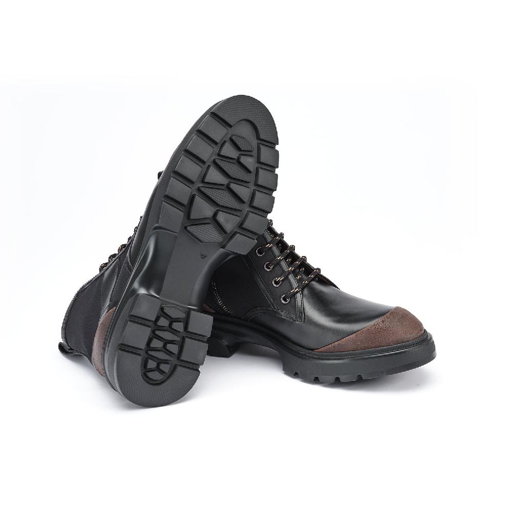 A.Testoni MORGEX COMBAT BOOT WAX SUEDE NYLON FABR. AND CALF ° 2025
