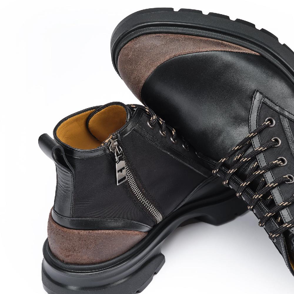 A.Testoni MORGEX COMBAT BOOT WAX SUEDE NYLON FABR. AND CALF ° 2025