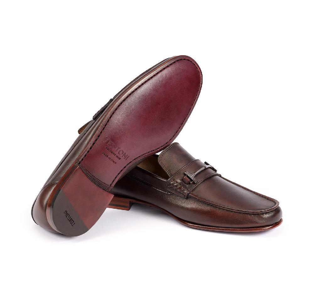 A.Testoni BRACCIANO MOCCASIN UNLINED SOFT DELAVE CALF ° Shopping Online
