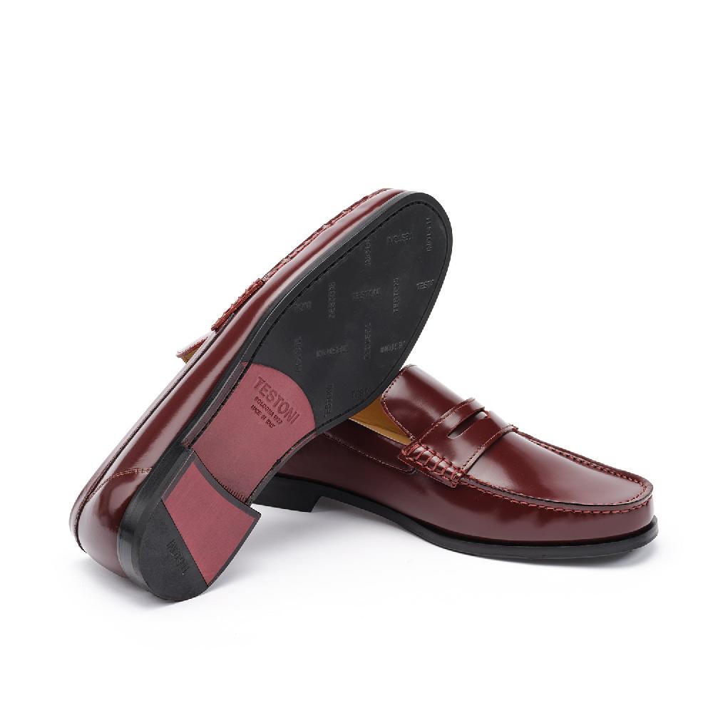 A.Testoni BRACCIANO MOCS BRUSHED CALF Sottocosto
