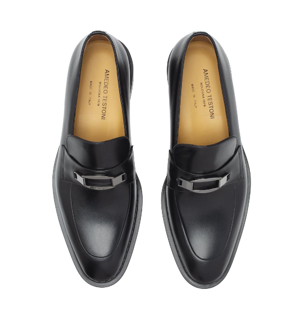A.Testoni VENEZIA MOCASSINO IN PELLE Convenienza