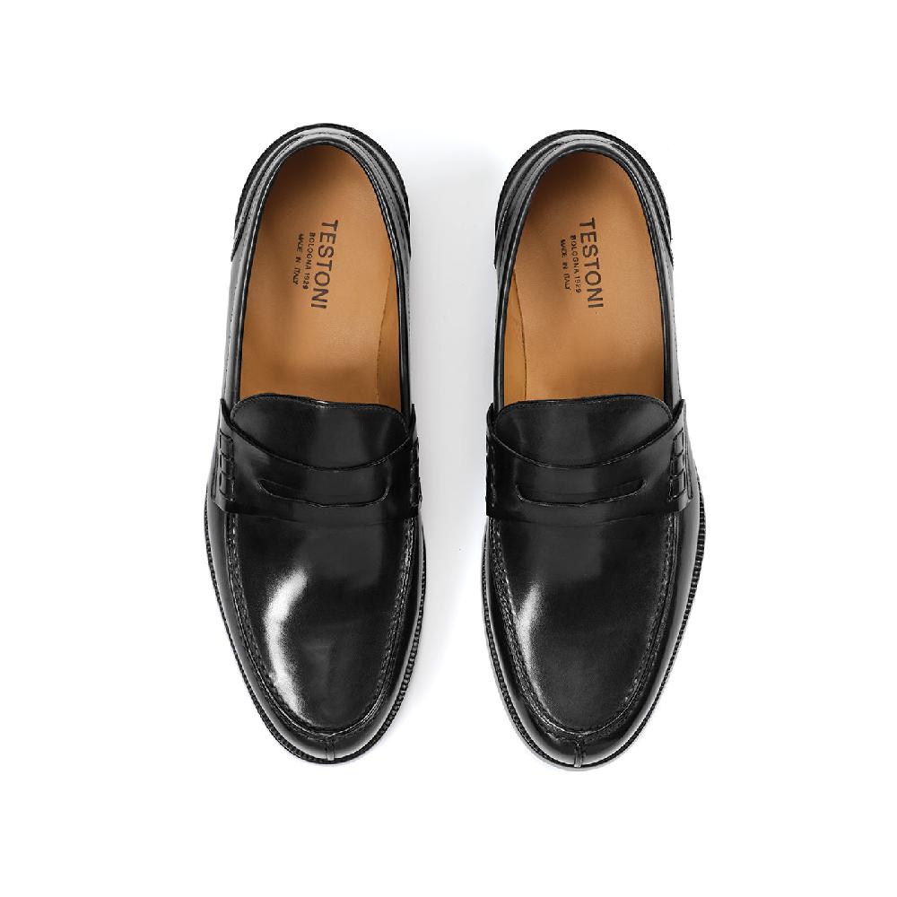 A.Testoni TRENTO LEATHER LOAFER ° Novità